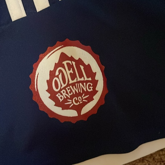 Men’s X-Large,soccer shirt.Blue with ODell Brewing Co. & 90 Shilling branding - Picture 6 of 8